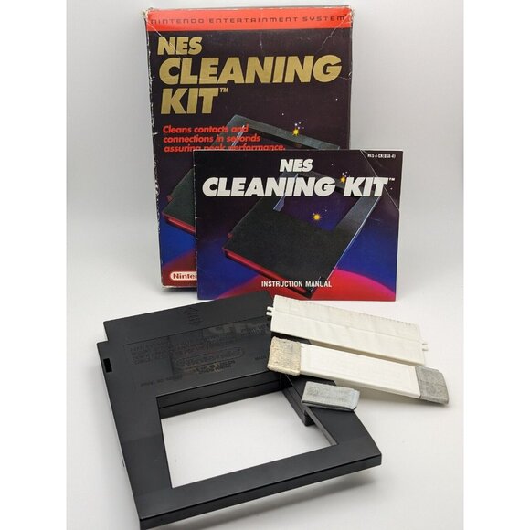 Nintendo Official NES Cleaning Kit Cleaning Cartridge w/ Box, Kit & Manual - Picture 7 of 12